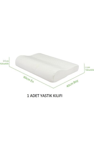 ORPEDOX Large Size Orthopedic Pillow Case Visco Technical Double Sided 60X40X14-12 cm