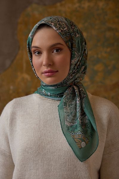 Şalland Ethnic Pattern Scarf