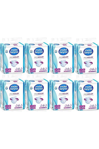 Mavi beyaz Large 240 Pieces Patient Diapers - Pad Absorbent Panties