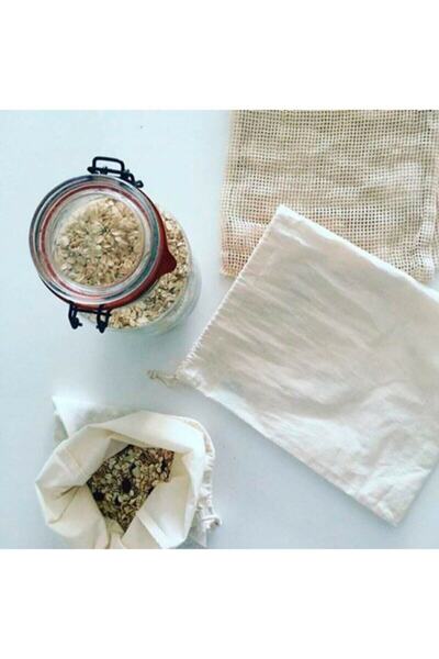 Göcen Ambalaj Çanta 4 Boy Hambez Kese Bakliyat Meyve Sebze Bavul Içi Düzenleyici Kese 40x40 30x40 20x25 10x10