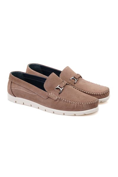 Desa Pantofi casual din piele pentru bărbați Aron Sand