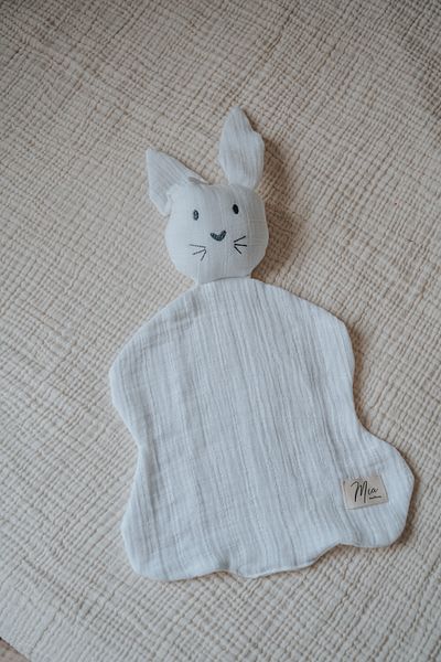 Mia 2 Layer Muslin White Sleeping Companion - Home & Baby