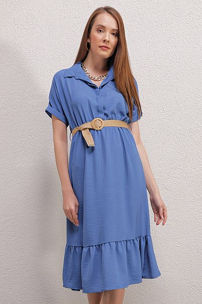 Bigdart 2292 Šaty s páskem - Indigo