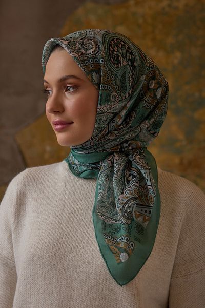 Şalland Ethnic Pattern Scarf