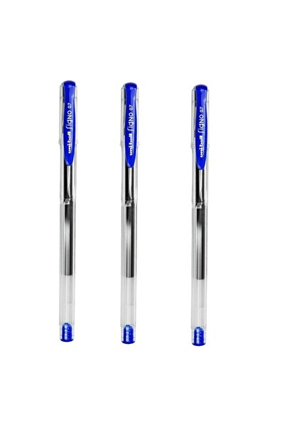 UNİ-BALL UNİBALL SIGNO FİNE ( 0.7 ) JEL KALEM MAVİ ( Üç Adet )