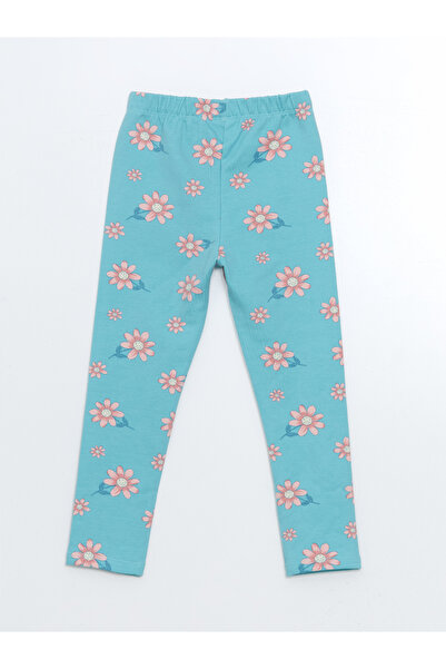 LC Waikiki Mädchen-Leggings mit elastischem Bund und Blumenmuster im 2er-Pack
