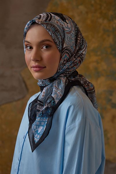 Şalland Shalland Ethnic Pattern Scarf
