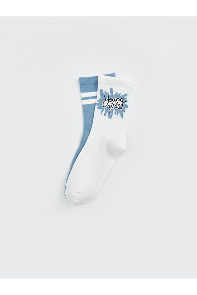 LC Waikiki Gemusterte Damensocken im 2er-Pack
