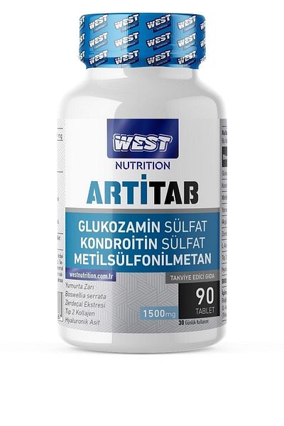West Nutrition Artitab Glucosamine and Chondroitin Msm - 1500 Mg 90 Tablets