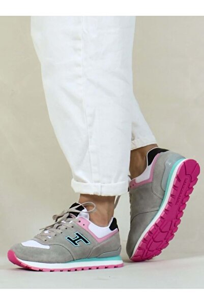 Hammer Jack Čile M 12-19253-G-M 100% Prava koža unisex sportske cipele SIVO-ROZE