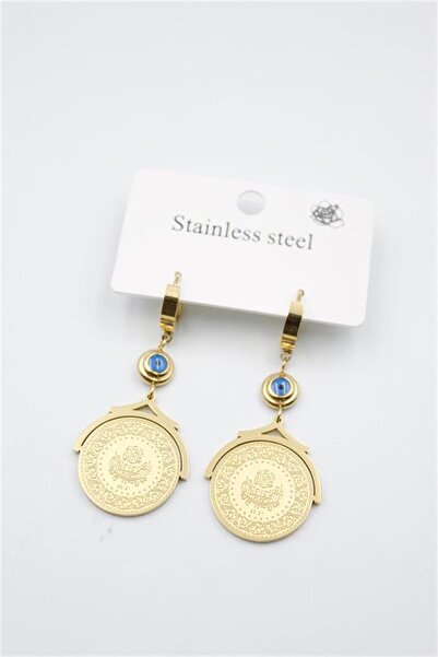 MENESSA Lira Evil Eye Earrings - Gold