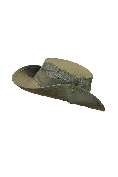 Şimşekoğlu Askeri Malzeme Şimşekoğlu Mesh Drawstring Summer Khaki Fedora Hat