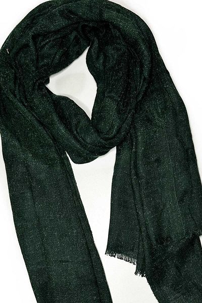 Kravatkolik Unisex Green Plain Shawl Cashew - K639