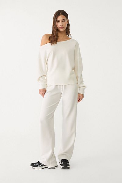 Stradivarius Soft-touch exposed shoulder sweatshirt