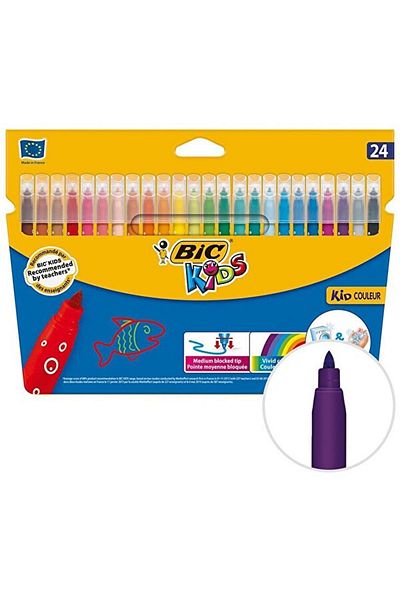 Bic Bıc Kids Couleur Felt Painting Pen 24 Pack Felt Pens