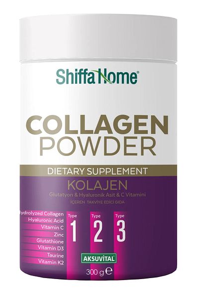 Shiffa Home Supplement with Collagen, Glutathione & Hyaluronic Acid & Vitamin C 300Gr
