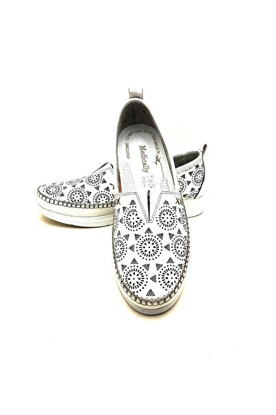 AYMODA AYAKKABI 2050 Aymoda Laser Leather Daily Comfortable Soft Shoes