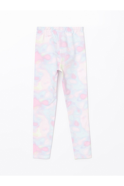 LC Waikiki Nyakkendővel festett mintás lány harisnyanadrág elasztikus derékkal