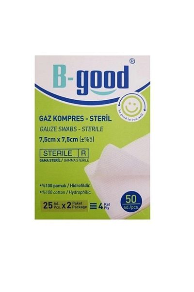 B-GOOD 7.5 X 7.5 cm 50Pcs Gas Compress