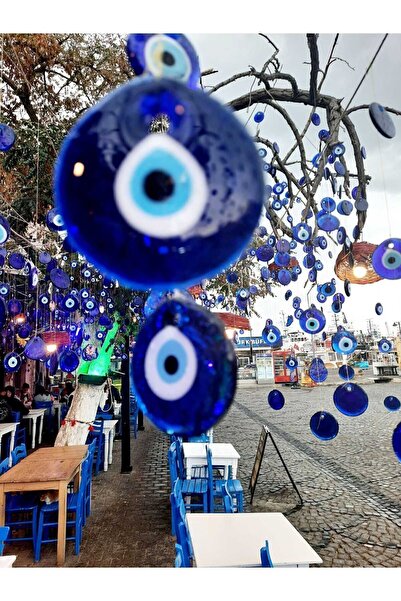 ella'nın çarşısı Mărgele de sticlă Nazar Boncuğu 50 bucăți 5 cm Ornament de s...