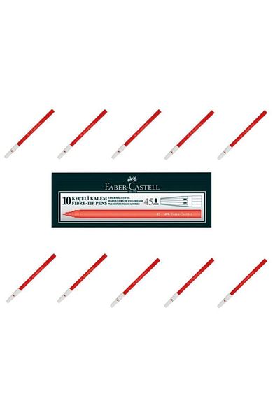 Faber Castell Red 45 Felt Pencils - Pack of 10