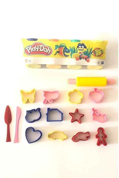 Play Doh Snowflake - Play Dough Set of 4 15 Pieces Mold Set with Gift 450 G