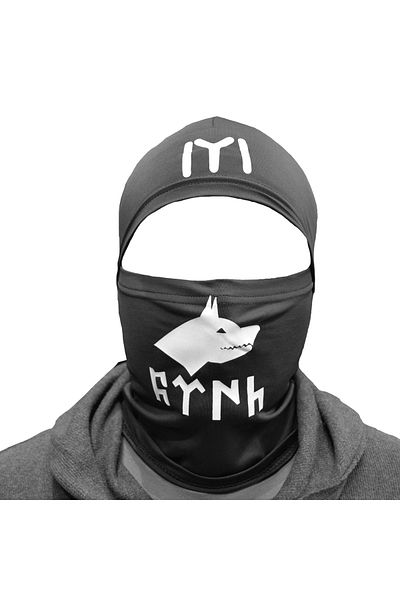 Wolftrap Tactical Turkish Written Balaclava Mask, Black Balaklava Mask Göktürkçe Turkish Written M, under Helmet