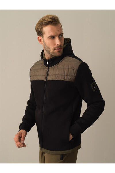 Xint Male Siyah Regular Fit Sweatmont