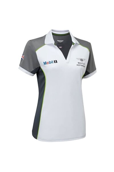 Others T-shirt Bentley Motorsport Wmns Team Polo, Λευκό, Γυναικείο