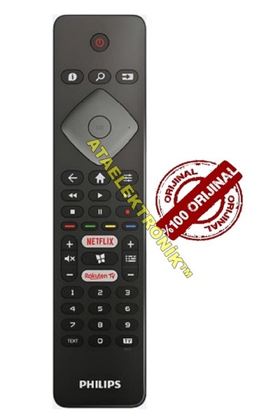 Philips Orijinal Ürün Görseldeki Marka Yazılı Netflix Rakuten Tv Kumandası