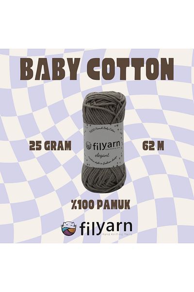 Filyarn Oeko-Tex Certified 25 Grams Cotton Baby Rope - Vest and Punch Set of 4