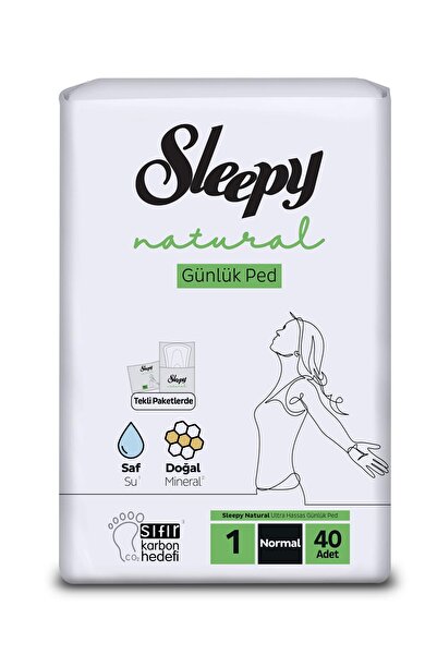 Sleepy Natural Hijyenik Ped Normal 24'lü Günlük Normal 40'lı