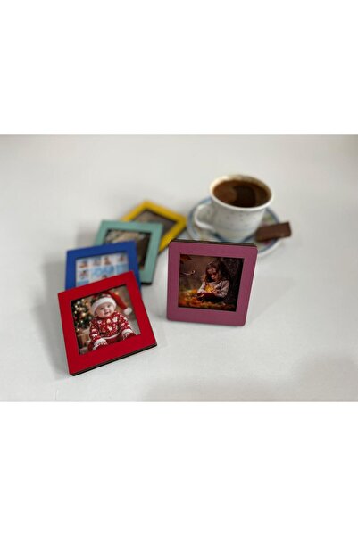Turkuaz AHŞAP FOTOĞRAF ÇERÇEVESİ (5cmX5cm)