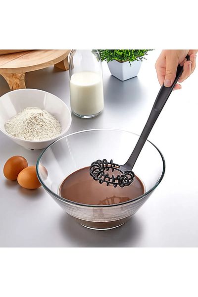 ELİOSA Practical Spiral Beater - Fireproof and Non-stick Anti-scratch, Egg Beater, 28 Cm Kp-128