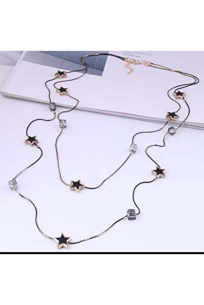 Pelin Aksesuar Yıldız Figürlü 2 Li Uzun Kolye