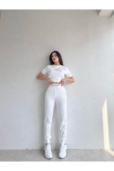 Mooi Butik Set trening OLAVOGA 7443 - Alb