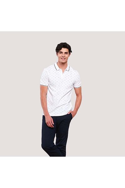lumberjack Ανδρικό μπλουζάκι Bsc Polo - Λευκό - M