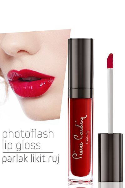 Pierre Cardin Photoflash Lipgloss – Shiny Liquid Lipstick - Red Fire