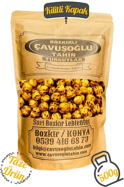 Bozkırlı Çavuşoğlu Steppe Yellow Chickpeas 500g Unsalted