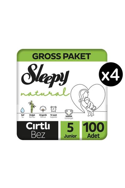 Sleepy Natural 5 Numara Junior 400'lü Bebek Bezi