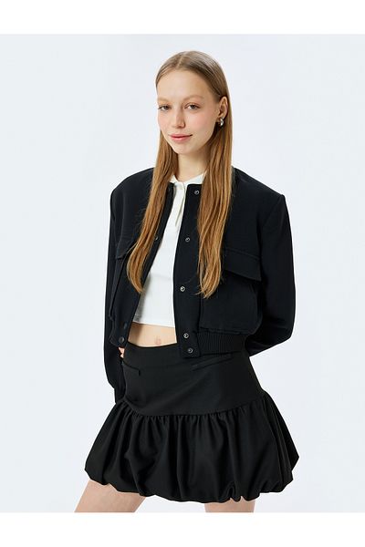 Koton Mini Balloon Skirt with Fleto Pocket Detail