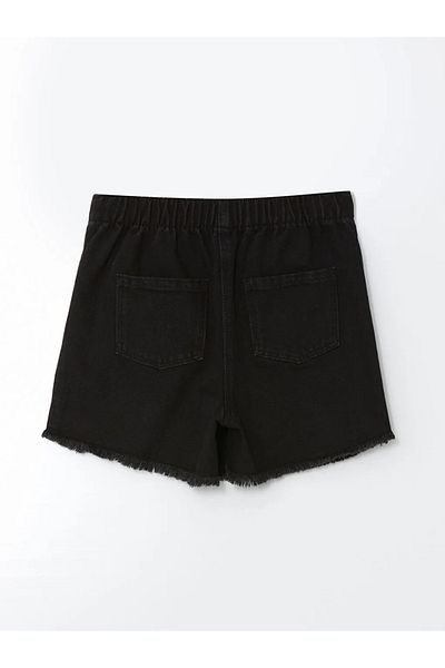 LC Waikiki Fustă cu pantaloni scurți de jeans pentru fete LCW Kids cu talie elastică