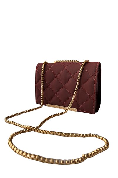 alieva Kadın günlük zincir detaylı çapraz kutu çanta