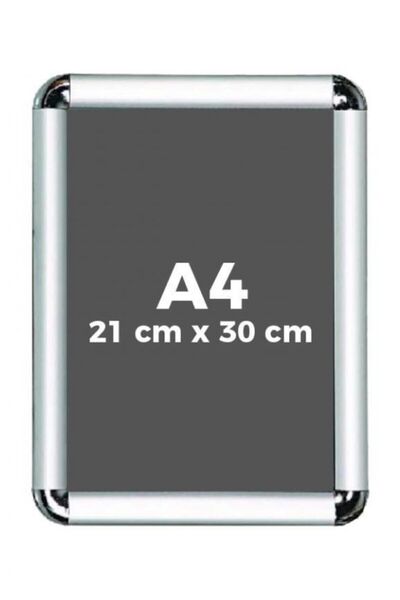 HALL BREATHE Gri Rondo A4 Çerçeve, Açılır Kapanır, Şık ve Hafif Tasarım