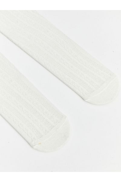 LC Waikiki Self Patterned Baby Girl Pantyhose 2 Pack