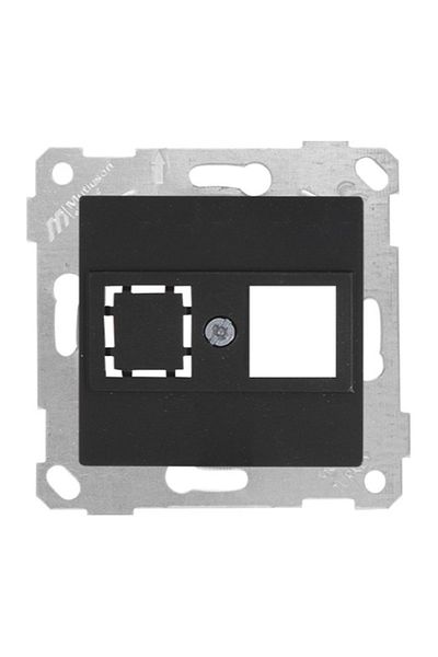 Mutlusan Rita Black Mechanism Key Data Socket 1xrj45 (WITHOUT CONNECTOR)