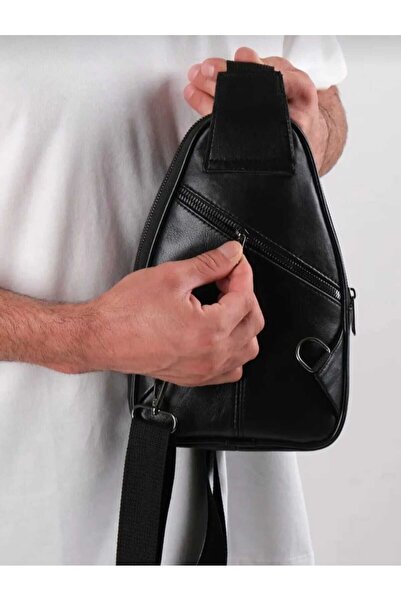 Liva Genuine Leather Cross Strap Chest and Shoulder Bag Body Bag