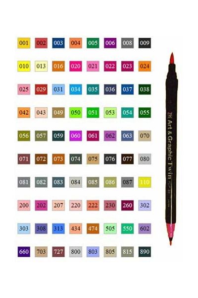 Zig Brush Pen Art Graphic Twin 016 Tut80