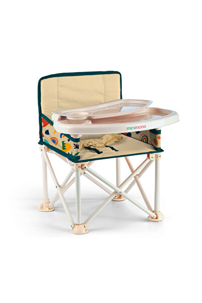 Minimono Plus 0-4 Yaş Portatif Katlanır Yükseltici Mama Sandalyesi Bebek Çocuk Kamp Sandalyesi