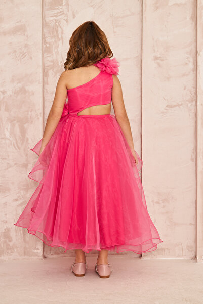 zühre balaban ροζ χαμηλομεση κοριτσι βραδινο φορεμα